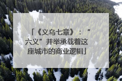 《义乌七章》：“六义”并举承载着这座城市的商业逻辑