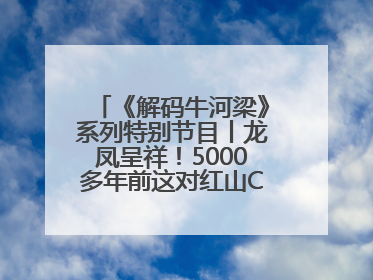 《解码牛河梁》系列特别节目丨龙凤呈祥！5000多年前这对红山CP竟这么好嗑