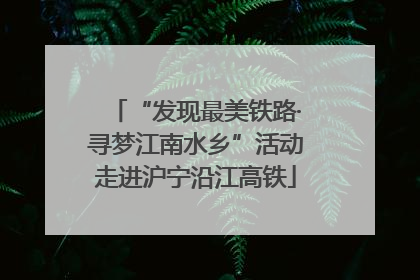 “发现最美铁路·寻梦江南水乡”活动走进沪宁沿江高铁