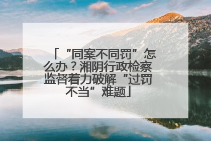 “同案不同罚”怎么办？湘阴行政检察监督着力破解“过罚不当”难题