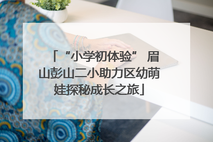 “小学初体验” 眉山彭山二小助力区幼萌娃探秘成长之旅