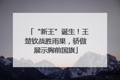 “新王”诞生！王楚钦战胜雨果，骄傲展示胸前国旗