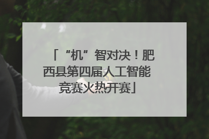 “机”智对决！肥西县第四届人工智能竞赛火热开赛