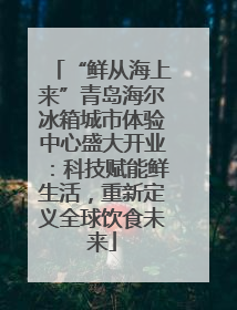 “鲜从海上来”青岛海尔冰箱城市体验中心盛大开业：科技赋能鲜生活，重新定义全球饮食未来