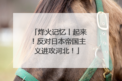 烽火记忆丨起来！反对日本帝国主义进攻河北！
