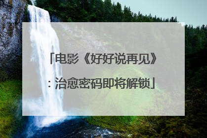 电影《好好说再见》：治愈密码即将解锁