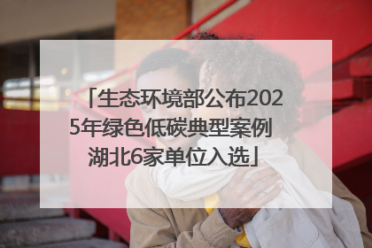 生态环境部公布2025年绿色低碳典型案例 湖北6家单位入选