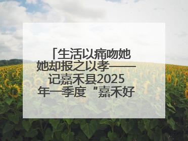 生活以痛吻她 她却报之以孝——记嘉禾县2025年一季度“嘉禾好人”罗何周