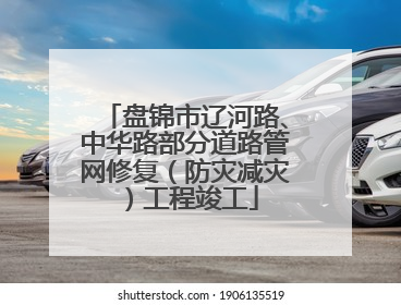 盘锦市辽河路、中华路部分道路管网修复（防灾减灾）工程竣工