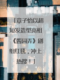 章子怡以超短发造型亮相《酱园弄》剧组红毯，冲上热搜！