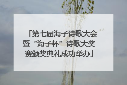 第七届海子诗歌大会暨“海子杯”诗歌大奖赛颁奖典礼成功举办