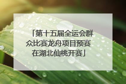 第十五届全运会群众比赛龙舟项目预赛在湖北仙桃开赛