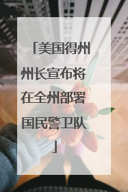 美国得州州长宣布将在全州部署国民警卫队