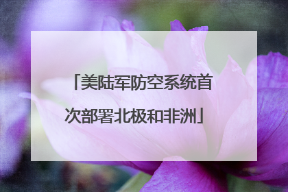 美陆军防空系统首次部署北极和非洲