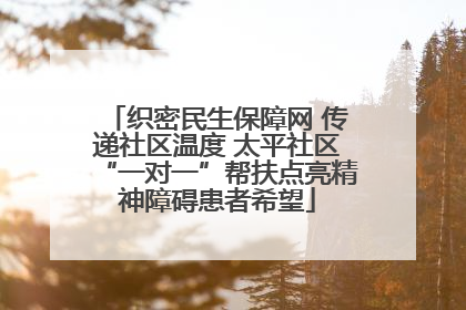 织密民生保障网 传递社区温度 太平社区“一对一”帮扶点亮精神障碍患者希望