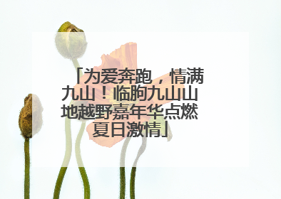为爱奔跑，情满九山！临朐九山山地越野嘉年华点燃夏日激情