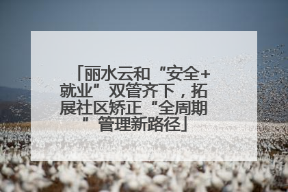 丽水云和“安全+就业”双管齐下，拓展社区矫正“全周期”管理新路径