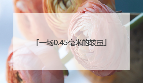 一场0.45毫米的较量
