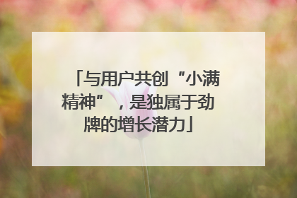 与用户共创“小满精神”，是独属于劲牌的增长潜力