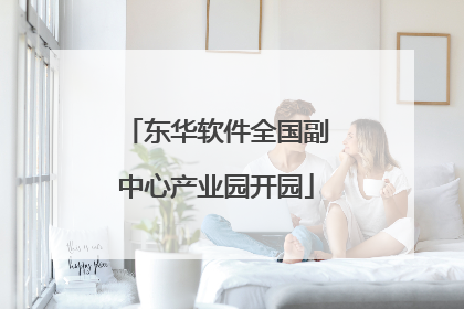 东华软件全国副中心产业园开园