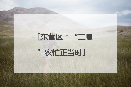 东营区：“三夏”农忙正当时