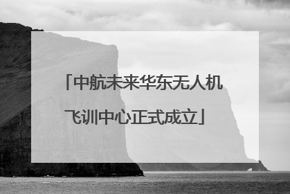 中航未来华东无人机飞训中心正式成立