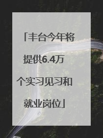 丰台今年将提供6.4万个实习见习和就业岗位