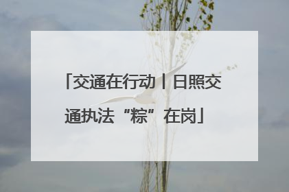 交通在行动丨日照交通执法“粽”在岗