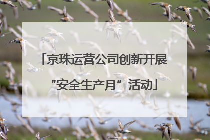京珠运营公司创新开展“安全生产月”活动