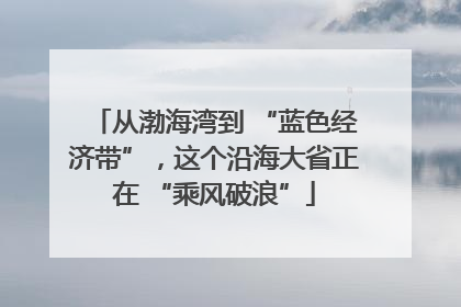 从渤海湾到 “蓝色经济带”，这个沿海大省正在 “乘风破浪”