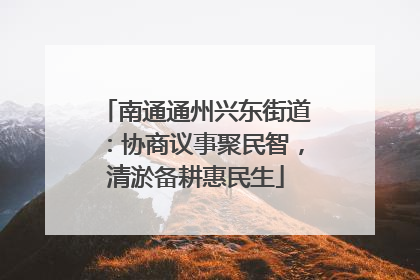南通通州兴东街道：协商议事聚民智，清淤备耕惠民生