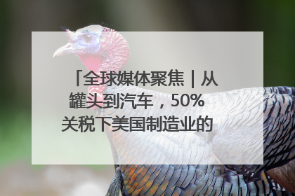 全球媒体聚焦｜从罐头到汽车，50%关税下美国制造业的“生死劫”