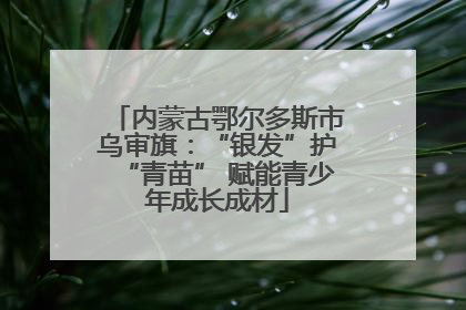 内蒙古鄂尔多斯市乌审旗：“银发”护“青苗” 赋能青少年成长成材