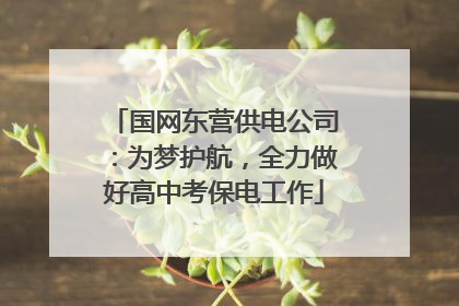 国网东营供电公司：为梦护航，全力做好高中考保电工作