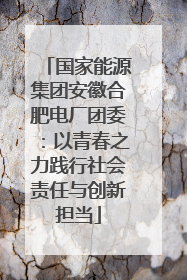国家能源集团安徽合肥电厂团委：以青春之力践行社会责任与创新担当