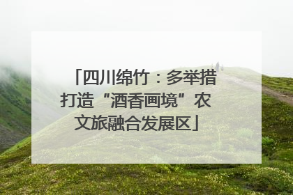 四川绵竹：多举措打造“酒香画境”农文旅融合发展区