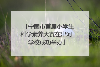 宁国市首届小学生科学素养大赛在津河学校成功举办