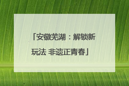 安徽芜湖：解锁新玩法 非遗正青春