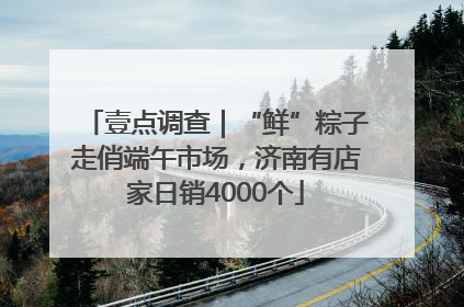 壹点调查｜“鲜”粽子走俏端午市场，济南有店家日销4000个