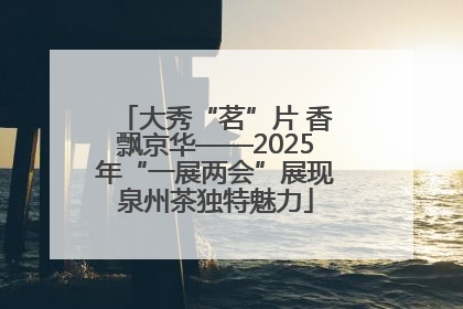大秀“茗”片 香飘京华——2025年“一展两会”展现泉州茶独特魅力