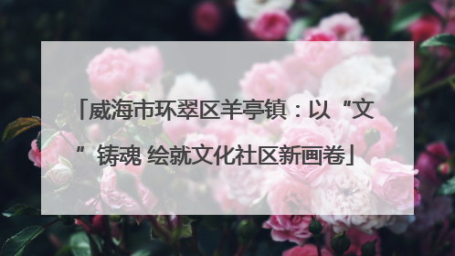 威海市环翠区羊亭镇：以“文”铸魂 绘就文化社区新画卷