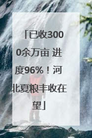 已收3000余万亩 进度96%！河北夏粮丰收在望