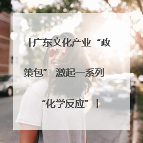 广东文化产业“政策包” 激起一系列“化学反应”