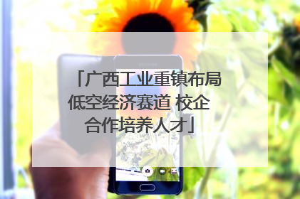 广西工业重镇布局低空经济赛道 校企合作培养人才