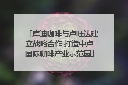 库迪咖啡与卢旺达建立战略合作 打造中卢国际咖啡产业示范园