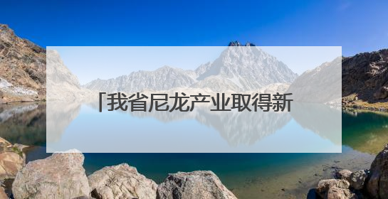 我省尼龙产业取得新突破！平煤神马实现关键原材料进口替代
