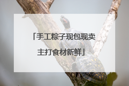 手工粽子现包现卖 主打食材新鲜