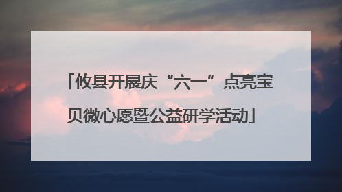 攸县开展庆“六一”点亮宝贝微心愿暨公益研学活动