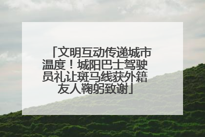 文明互动传递城市温度！城阳巴士驾驶员礼让斑马线获外籍友人鞠躬致谢