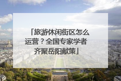 旅游休闲街区怎么运营？全国专家学者齐聚岳阳献策